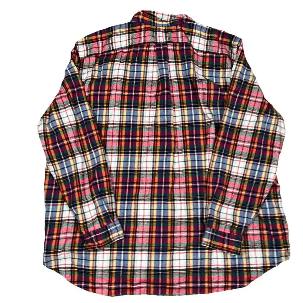 Ralph Lauren Shirt Mens 3XB Plaid Soft Flannel Button Down Pocket Pony Logo